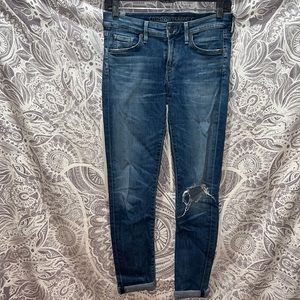 Citizens of Humanity Cuffed, Ripped Jeans